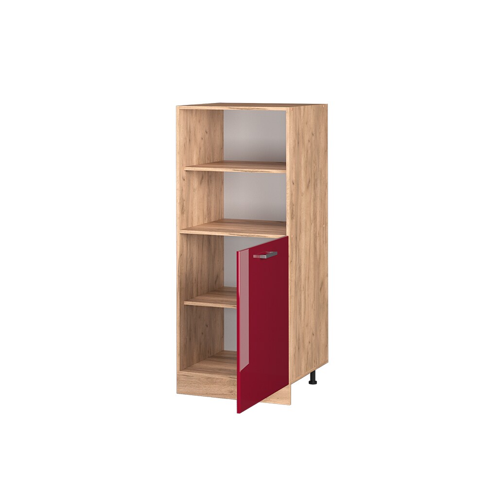 Vicco Backofenumbauschrank Küchenschrank Küchenzeile R-Line 60 cm Eiche Bordeaux kleine Tür