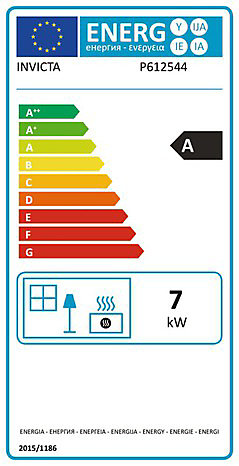 Poêle à bois en fonte Invicta Balami 7kW 85m²