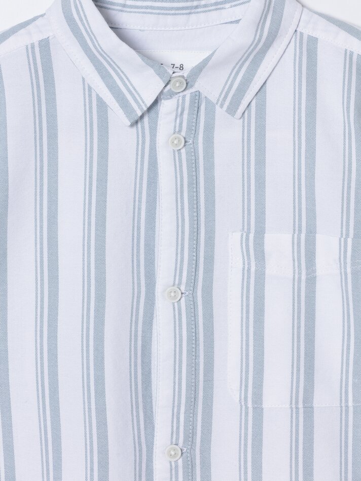 Camisa oxford de manga curta - Verde
