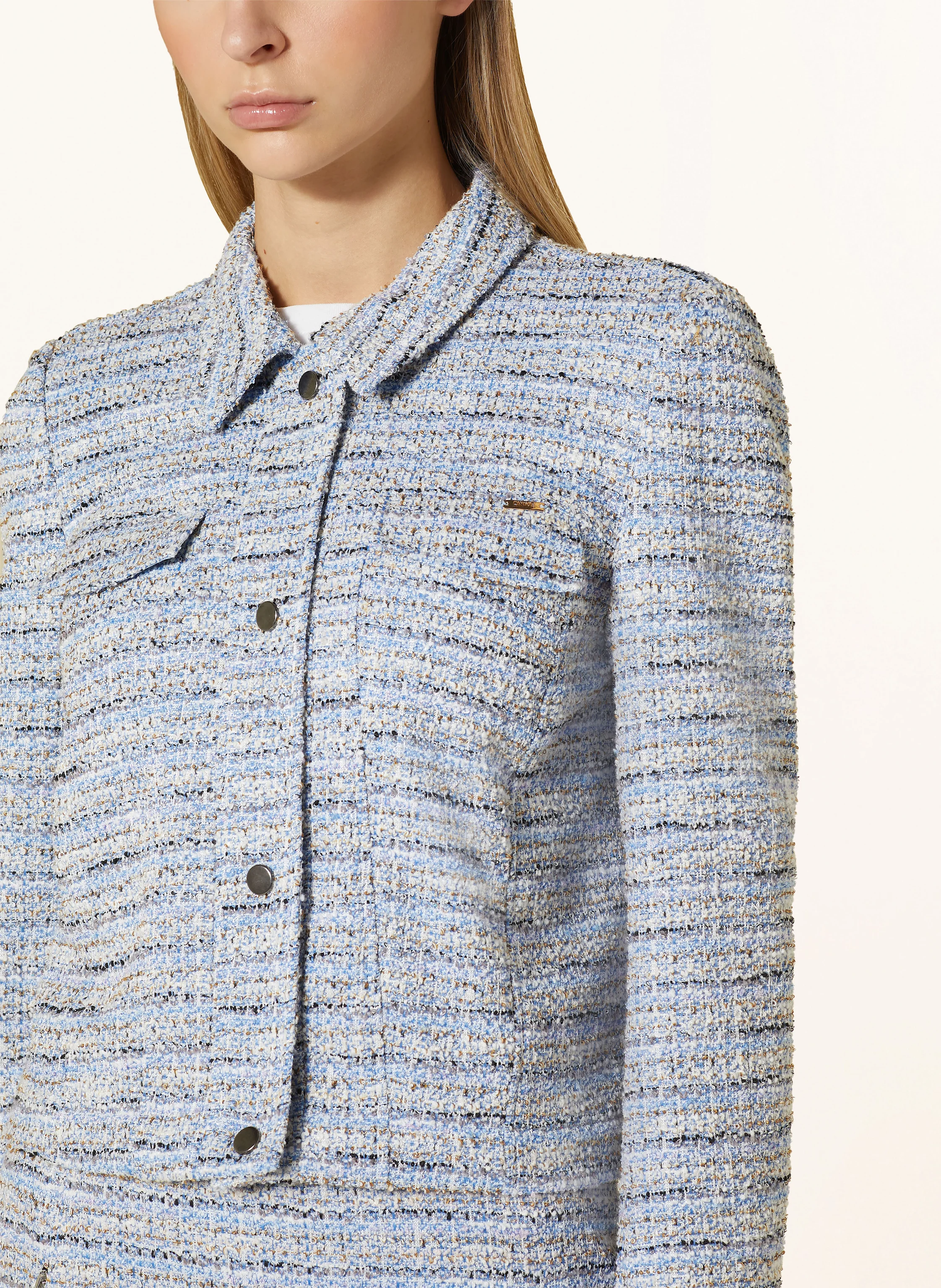 CINQUE Bouclé-Jacke CIBABY mit Glitzergarn