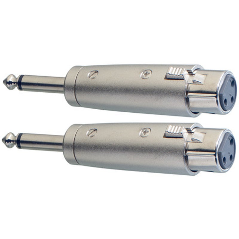Stagg AC-XFPMH Verloop XLR female - Jack male (2 stuks)