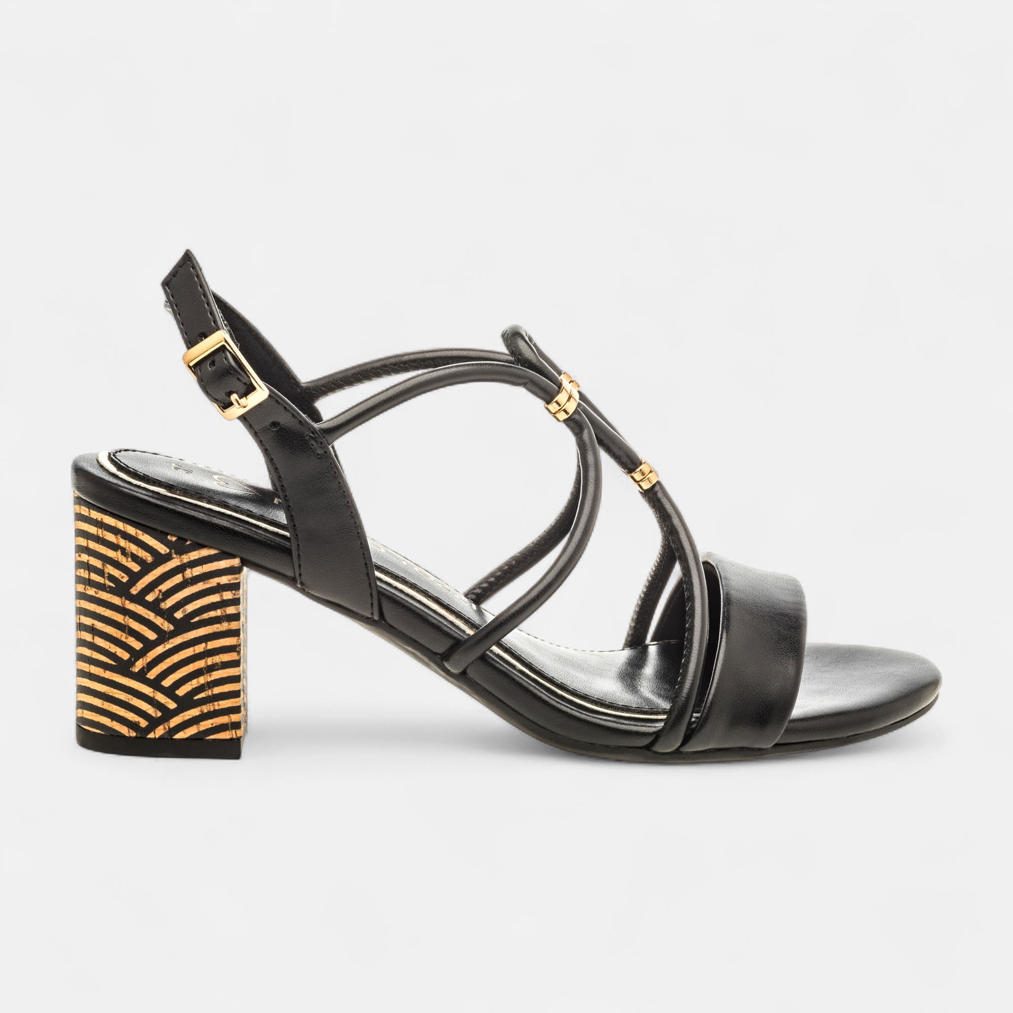 Nu-pieds à talon Femme noir