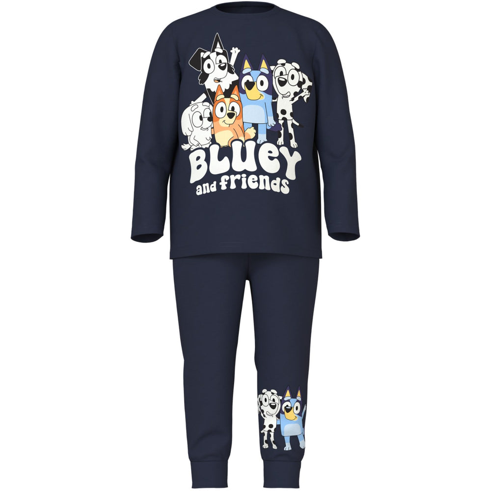 Køb Name It Navy Blazer Nmnamu Bluey Ls Natsæt Sky