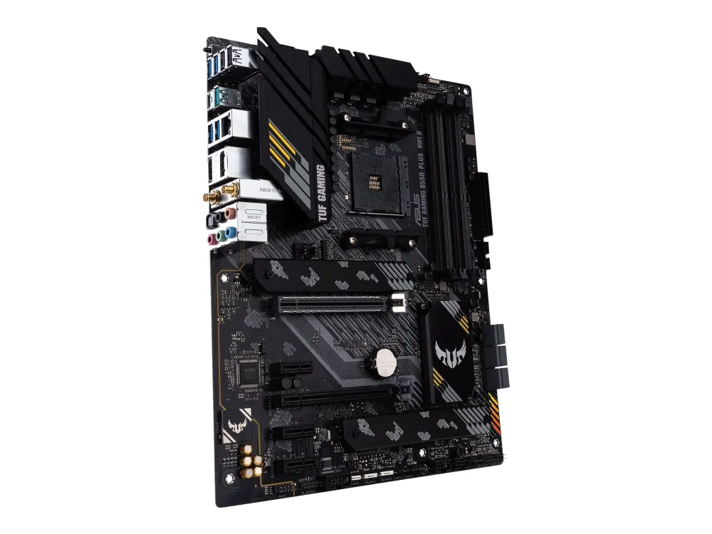ASUS TUF GAMING B550-PLUS WIFI II - Bundkort - ATX - Socket AM4 - AMD B550 Chipset - USB-C Gen2, USB 3.2 Gen 1, USB 3.2 Gen 2 - 2.5 Gigabit LAN, Wi-Fi 6, Bluetooth - onboard grafik (CPU påkrævet) - HD Audio (8-kanaler)