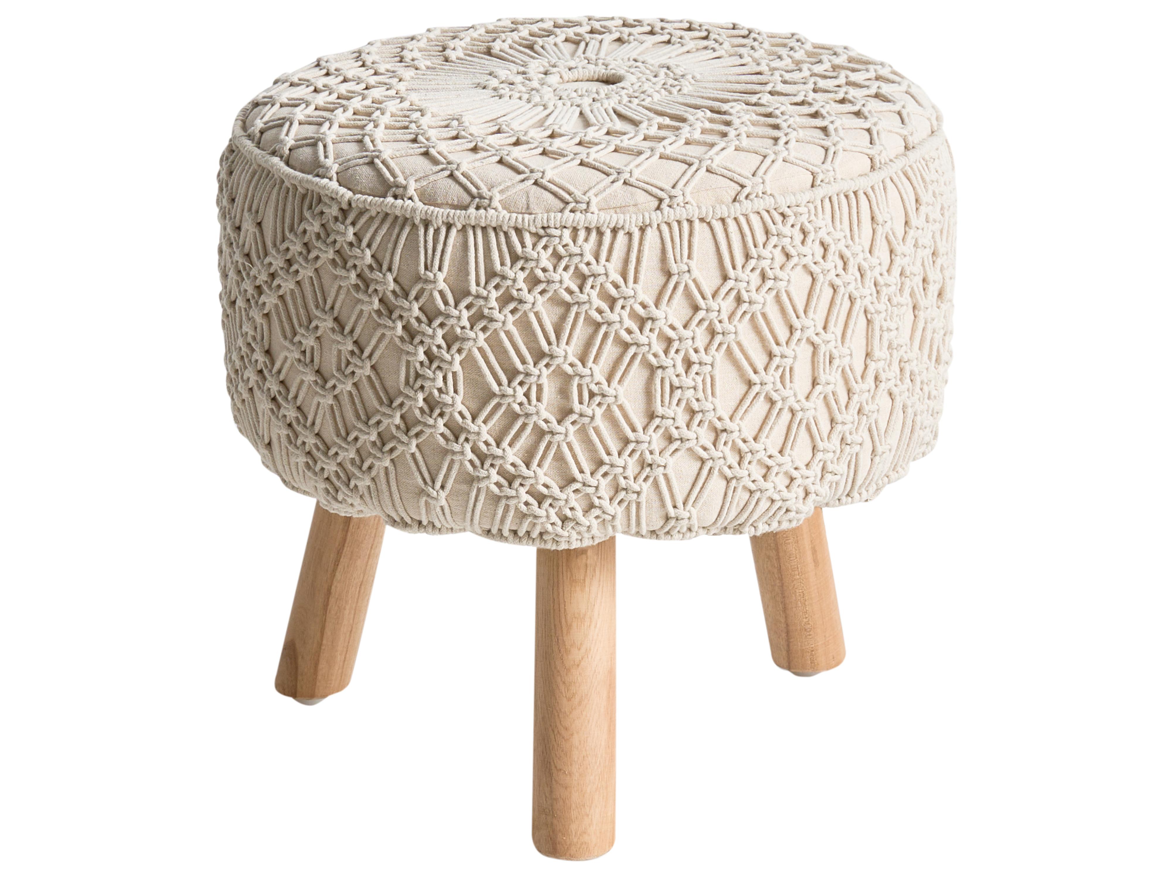 Hocker MANZAI Katoen Beige