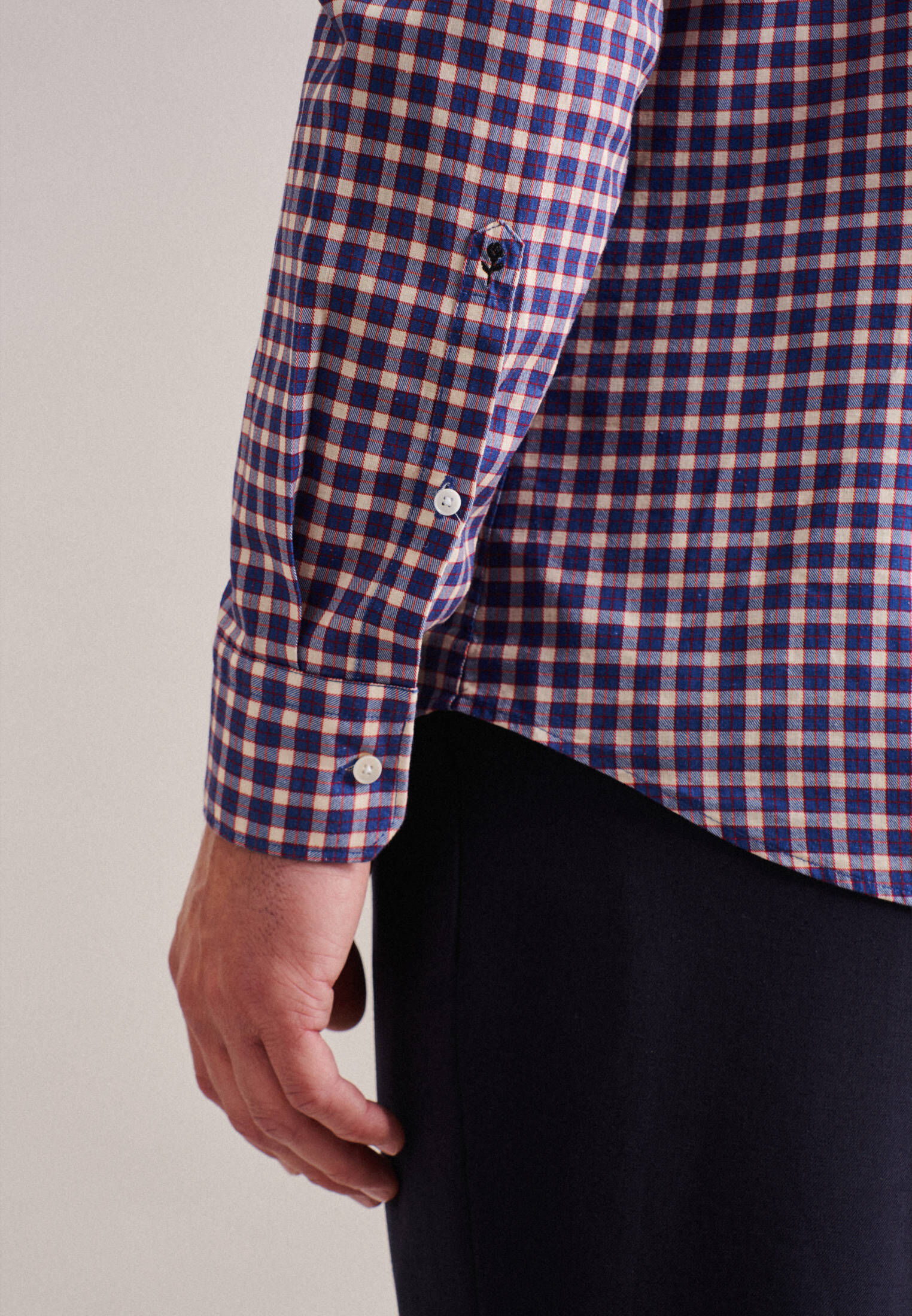 Seidensticker| Herren Leinenhemd Shaped