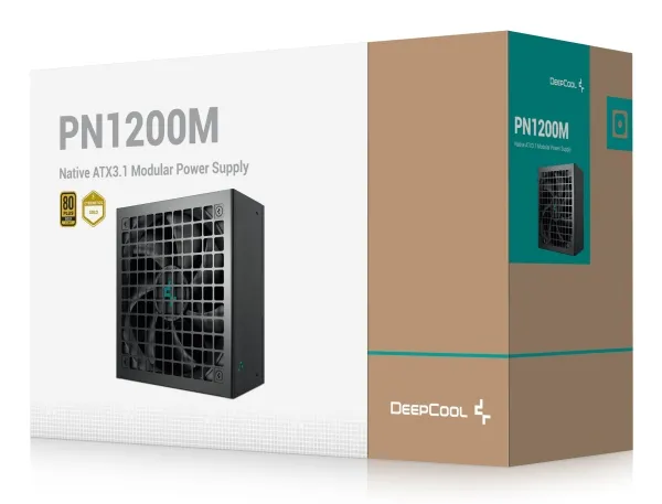 DeepCool PN1200M, 1200 W, 100 - 240 V, 50/60 Hz, Aktiv, 16 ms, 90%
