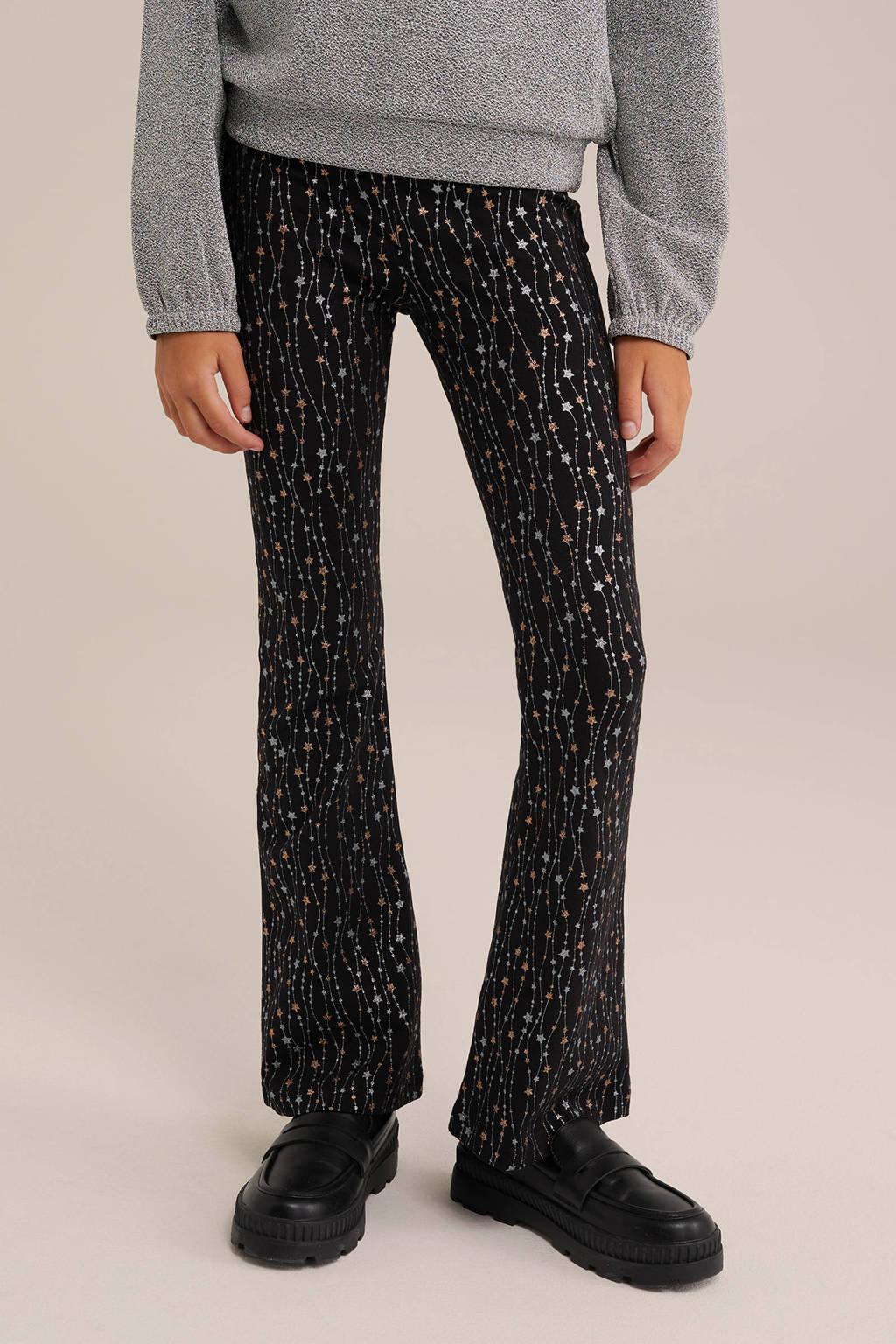 WE Fashion legging zwart glitter