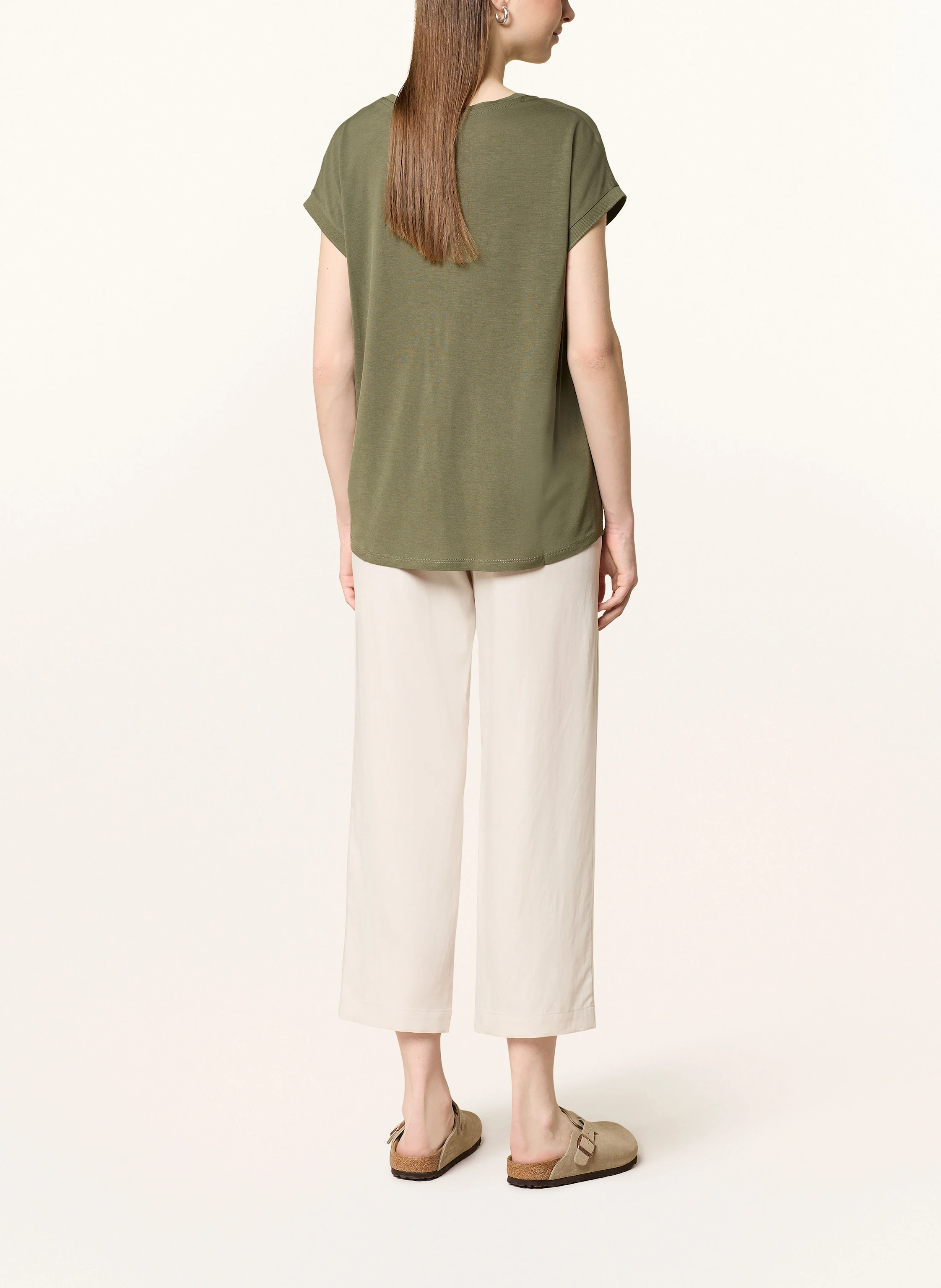 oui Blusenshirt im Materialmix