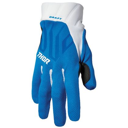 Gants cross Thor DRAFT BLUE WHITE 2024 - Bleu