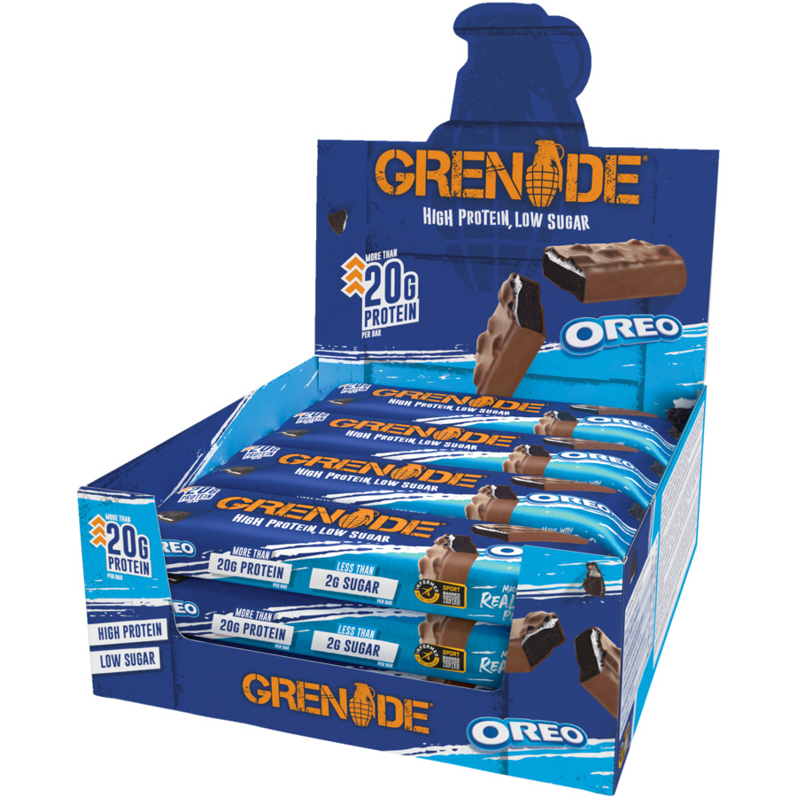 Grenade High-Protein Riegel White Chocolate Salted Peanut 12 x 60 g