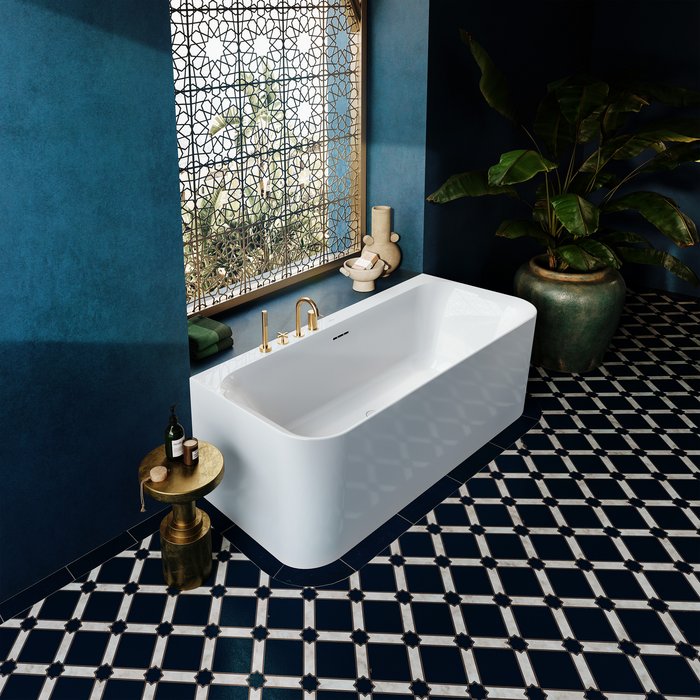 Villeroy & Boch Loop & Friends half vrijstaand ligbad 180x80cm wit