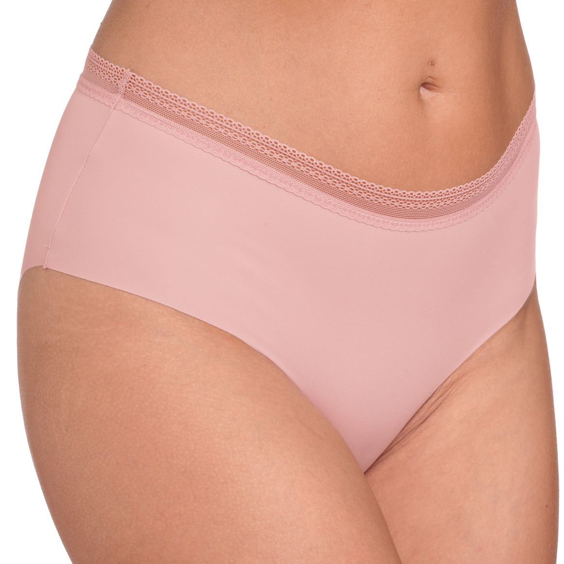 Gina Benotti 2 Damen Seamless-Pantys mit Spitze rosa