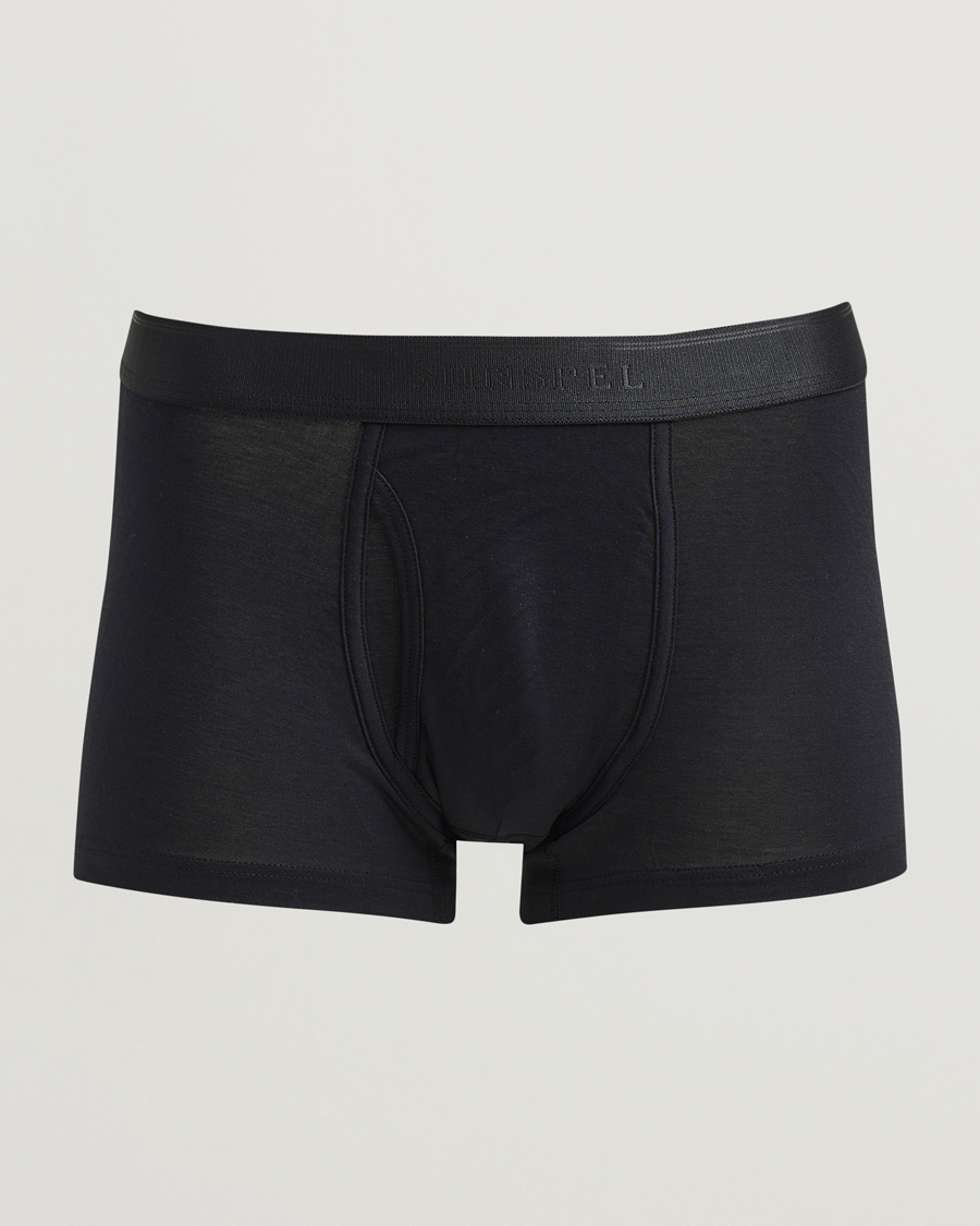 Sunspel Superfine Cotton Trunk Black