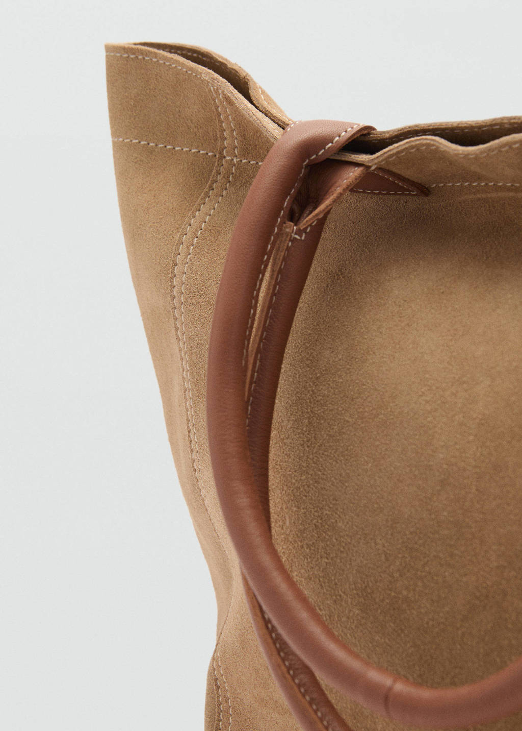 leren shopper middenbruin