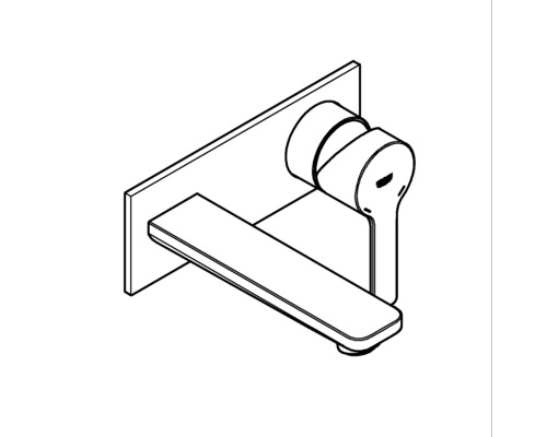 GROHE Inbouwwastafelmengkraan LINEARE Chroom zonder inbouwdeel 19409001
