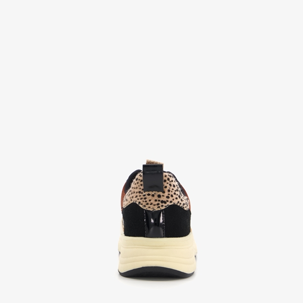 Blue Box dames sneakers beige/bruin