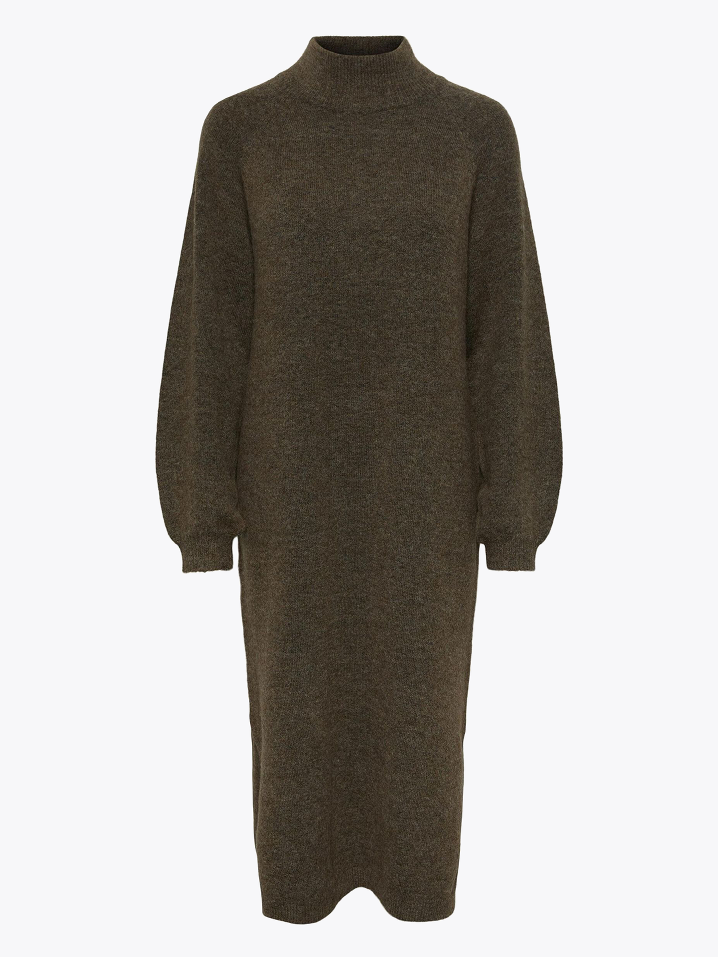 Balis Long Sleeve Funnel Knit Dress