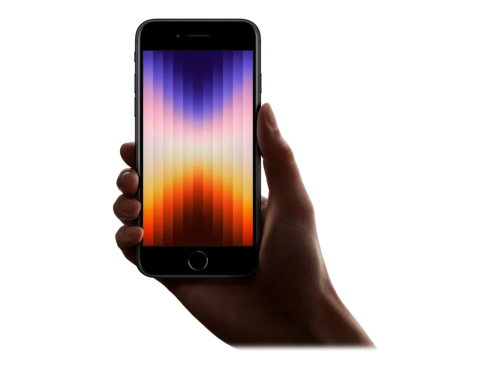Apple iPhone SE (2022) 128GB Midnight Grade A i meget god stand - Refurbished
