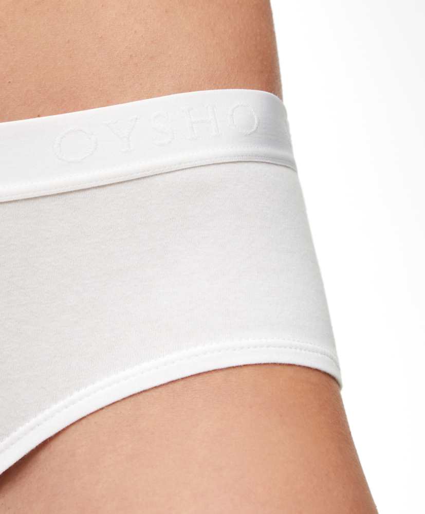 2 calcinhas tipo culote de algodão com logotipo