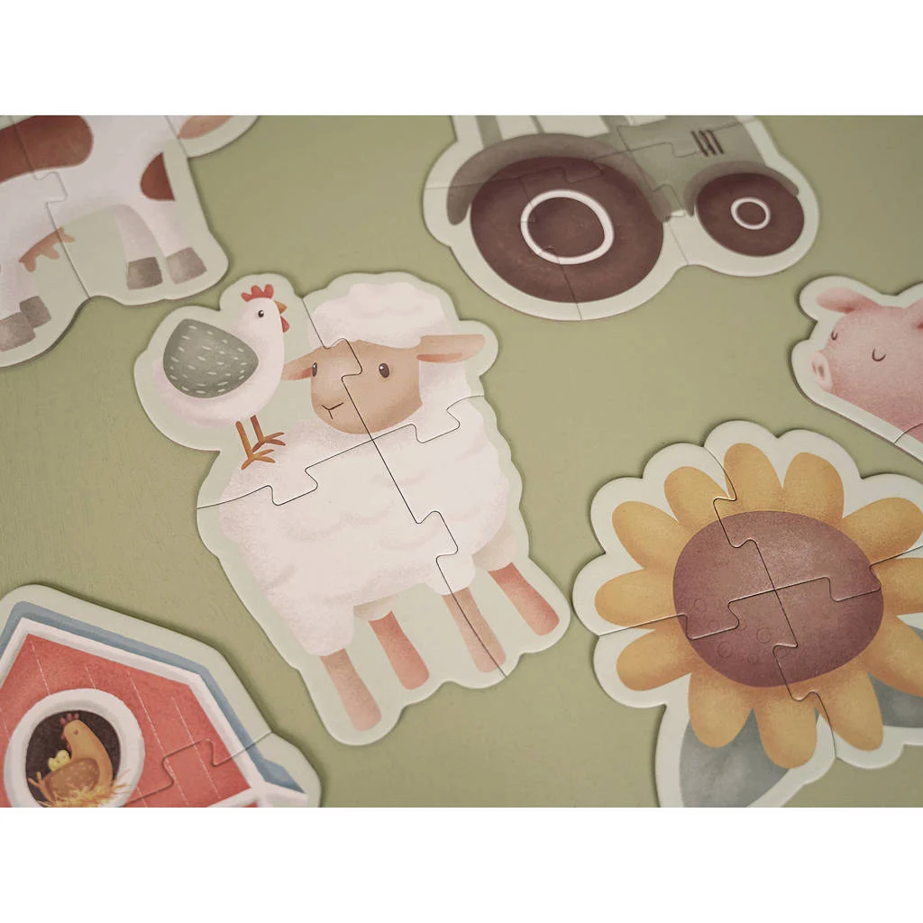 6 in 1 puzzel little farm legpuzzel 35 stukjes