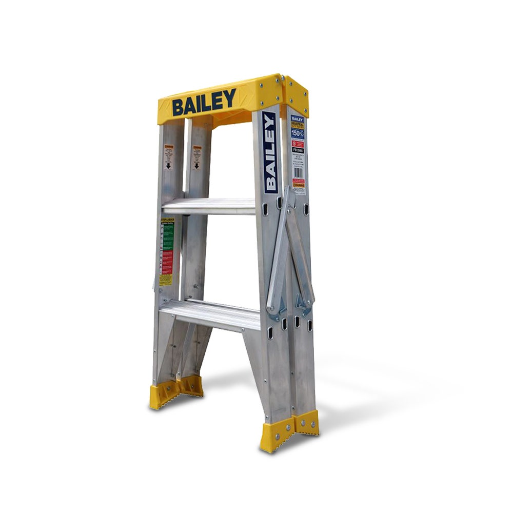 Escada de alumínio de 3 degraus BAILEY Pro Big Top, 0,9 m, 150 kg, modelo FS13966
