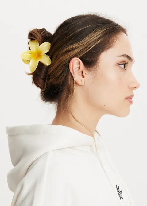 Haarclip bloem geel (GEE.L)