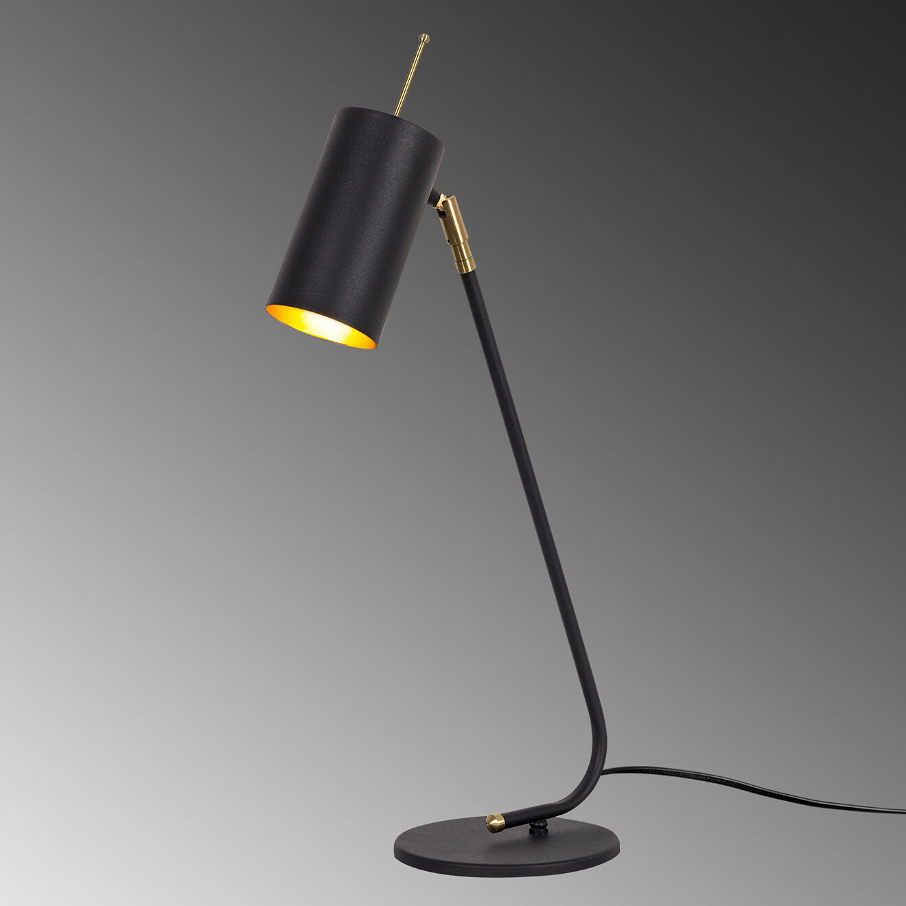 Sheen Lampe de table Sivani  noir/doré - 8x26x55 cm