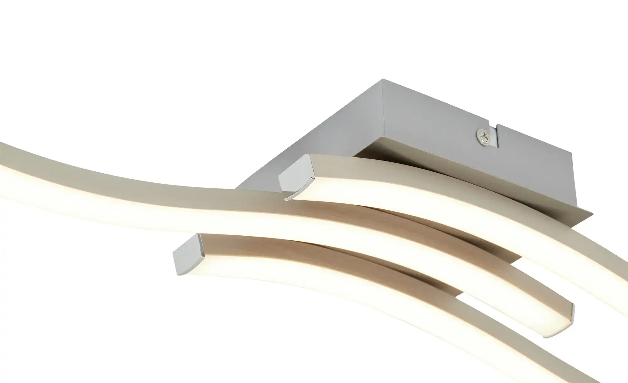 Trio LED-Deckenleuchte, 3-flammig, Nickel matt