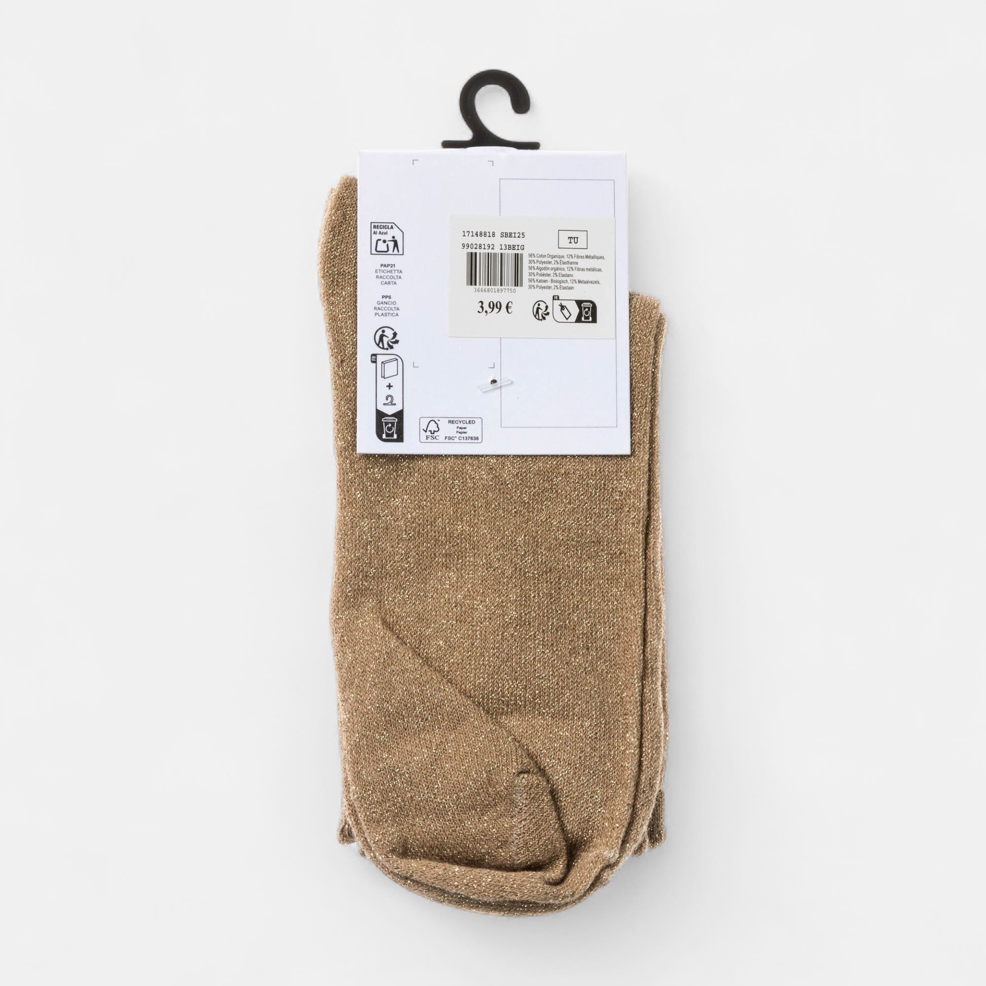 Chaussettes Femme beige