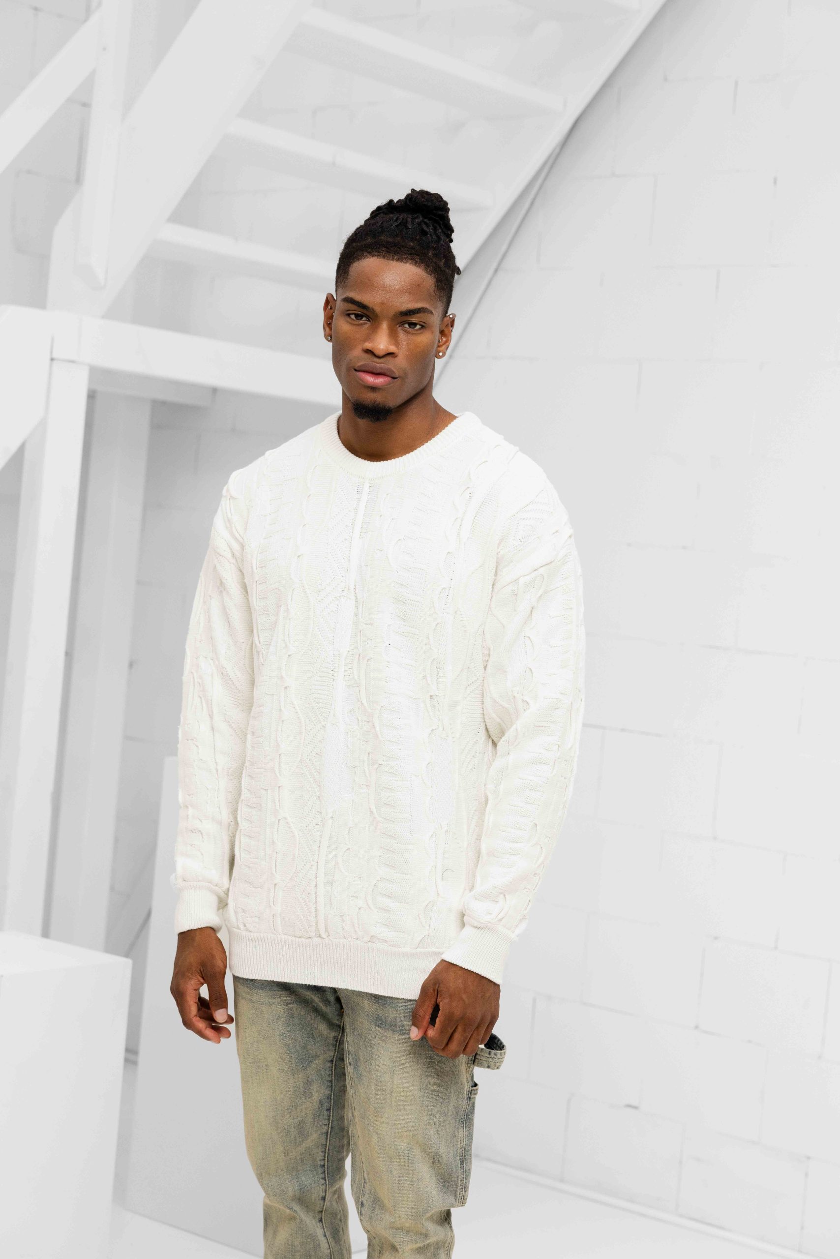 Carlo Colucci X Australian C10006 59 Sweater Heren Wit