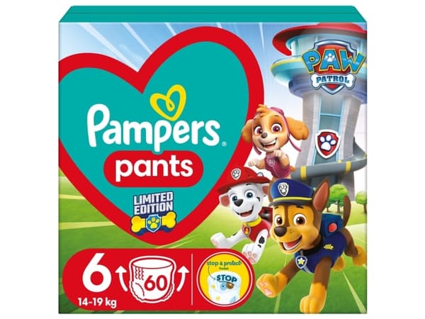 Pampers Baby-Dry 6 bleier, 14-19 kg, 60 stk.
