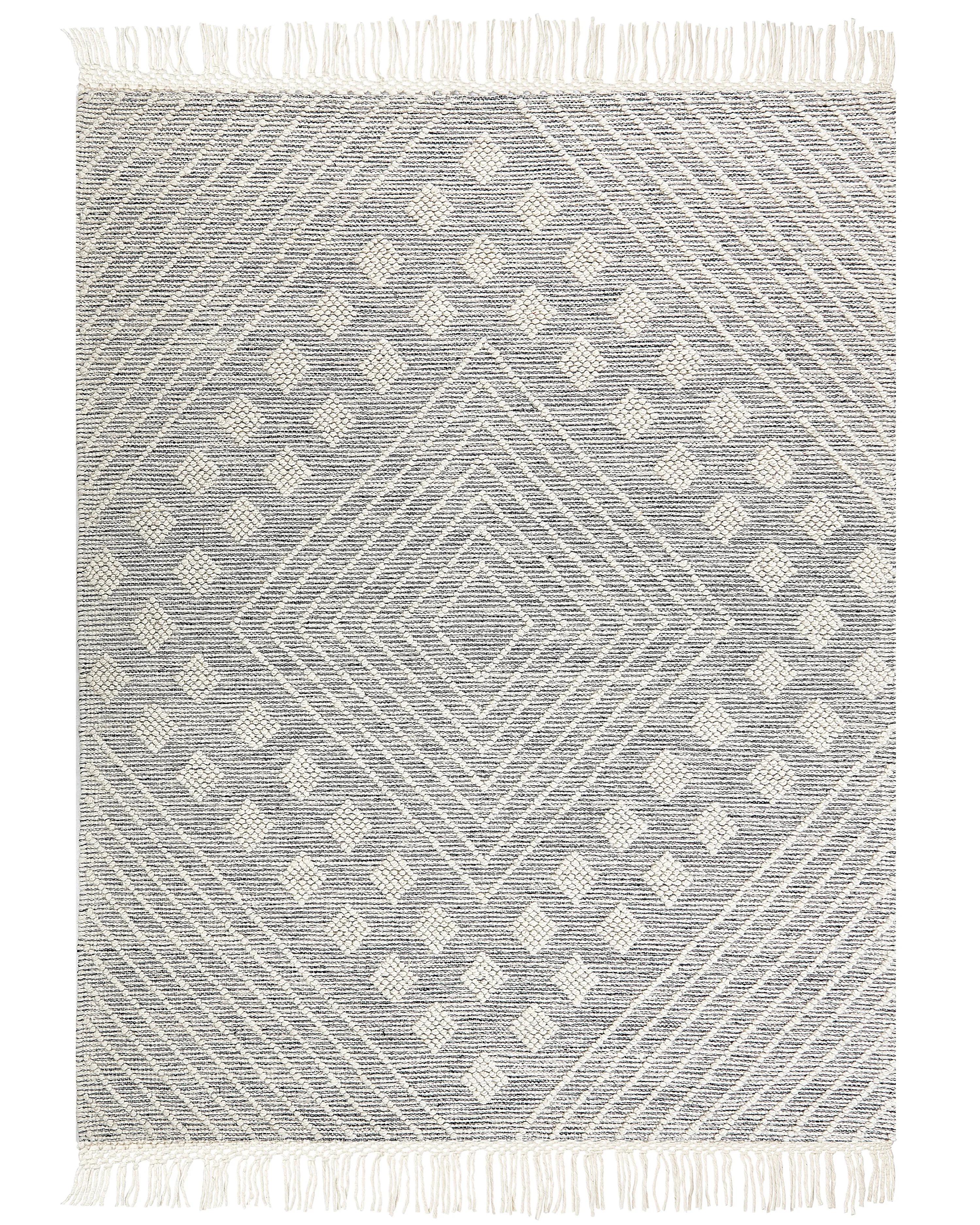 Vloerkleed SAVUR Grijs 160 x 230 cm Wol