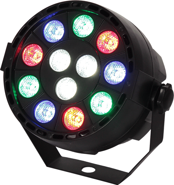Ibiza LED PAR lampe 12 x 1W RGBW