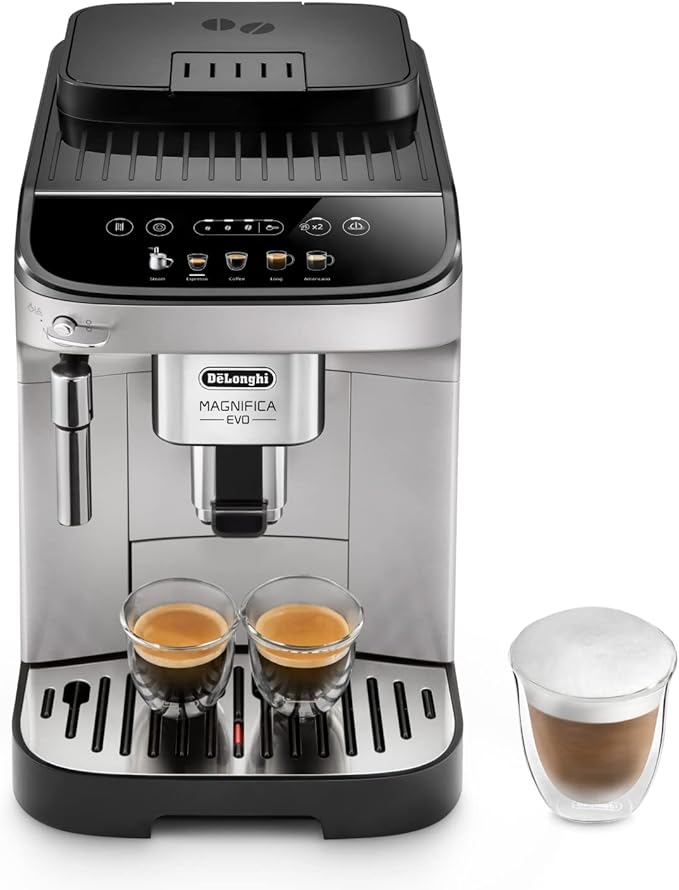 De'Longhi Magnifica Evo Cafetière à grains ECAM292.33.SB Argenté