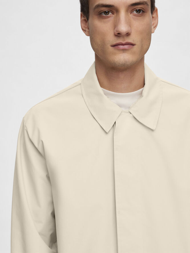 Selected Homme SLHDEVON LAYERS CARCOAT Oatmeal