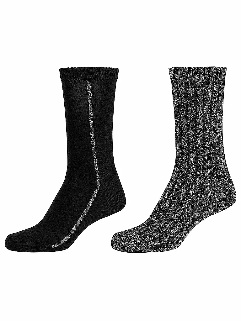 CAMANO Socken 2er Pkg. black schwarz
