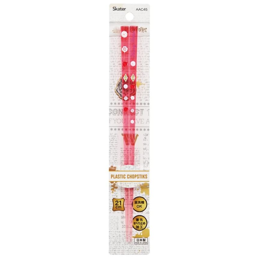 Skater - Harry Potter doorzichtige plastic eetstokjes 21 cm (roze)
