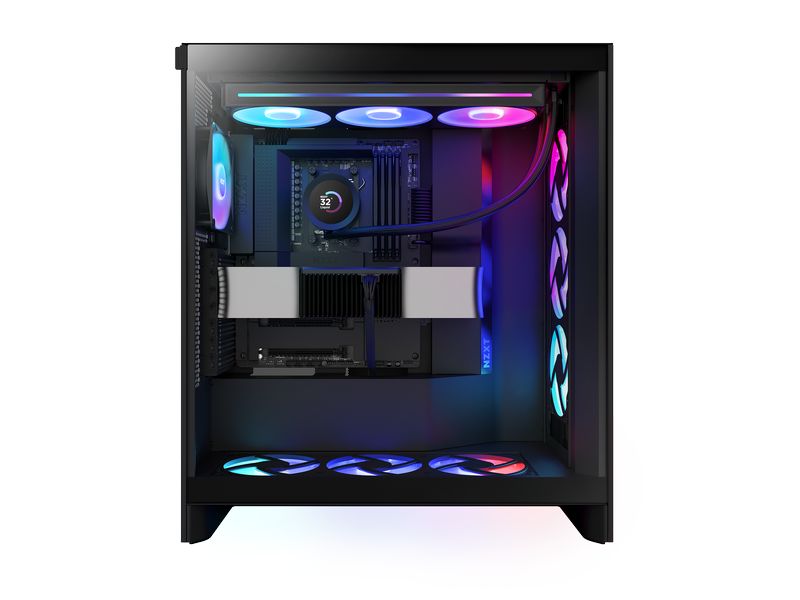 NZXT Wasserkühlung Kraken Plus 360 RGB Schwarz 360-mm-RGB-Wasserkühlung mit Beleuchtung