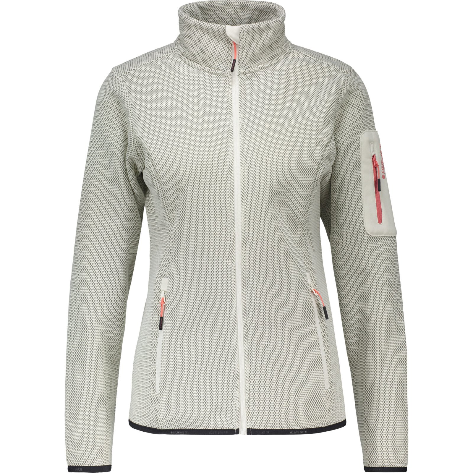 Icepeak Damen-Fleecejacke Bowersville XL, hellgrau