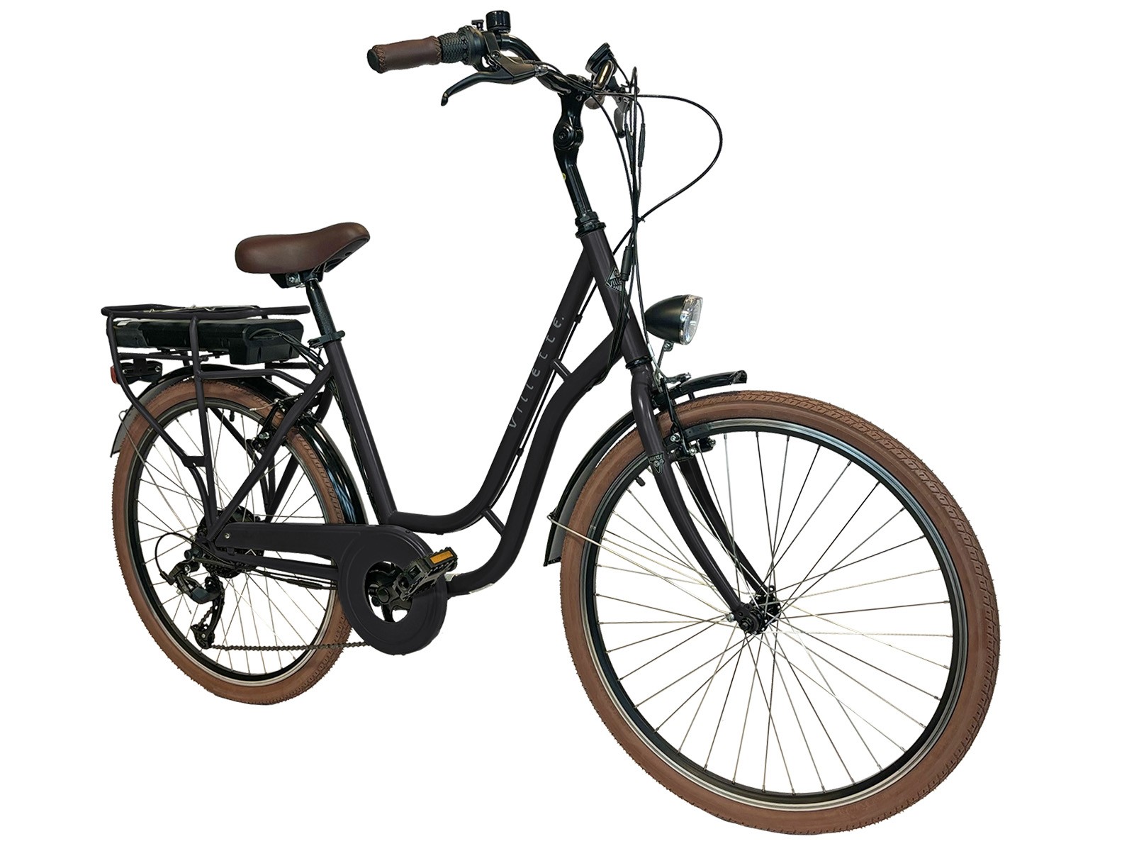 Villette Vintage retro elektrische fiets - Black