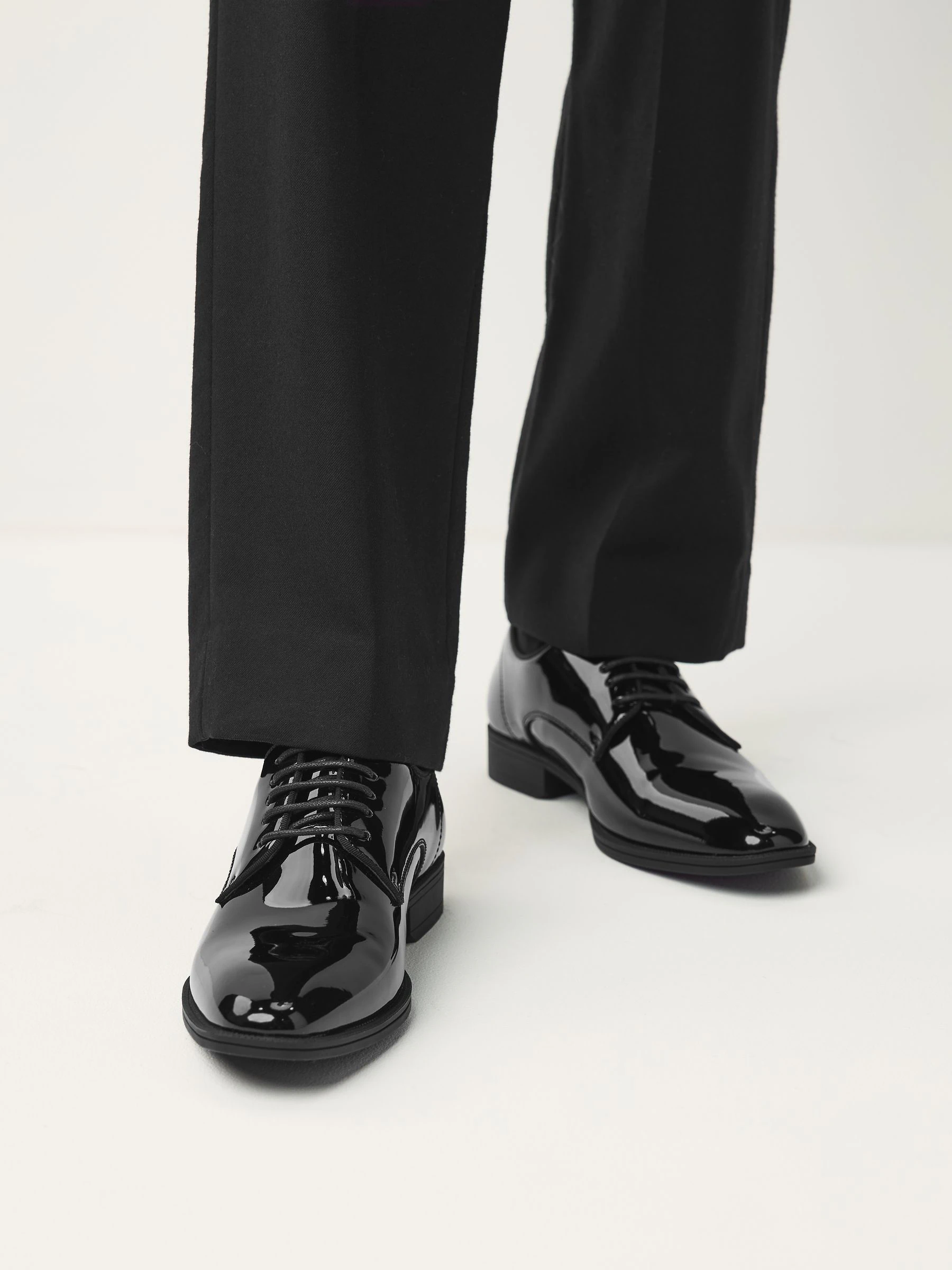 Zwart - Patent Derby Shoes
