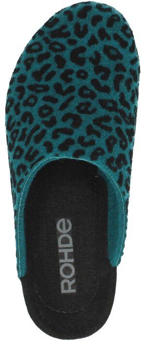 Rohde Pantoffels Open turquoise