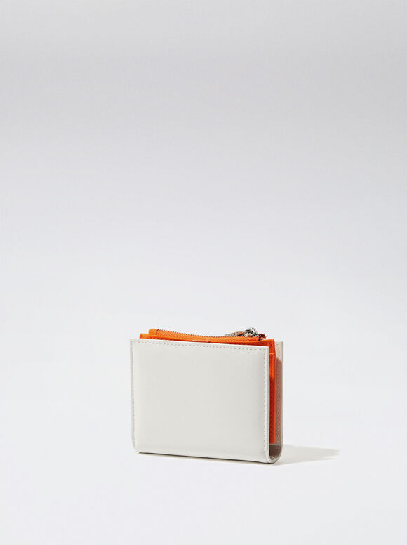 Porta-cartões bicolor - Branco