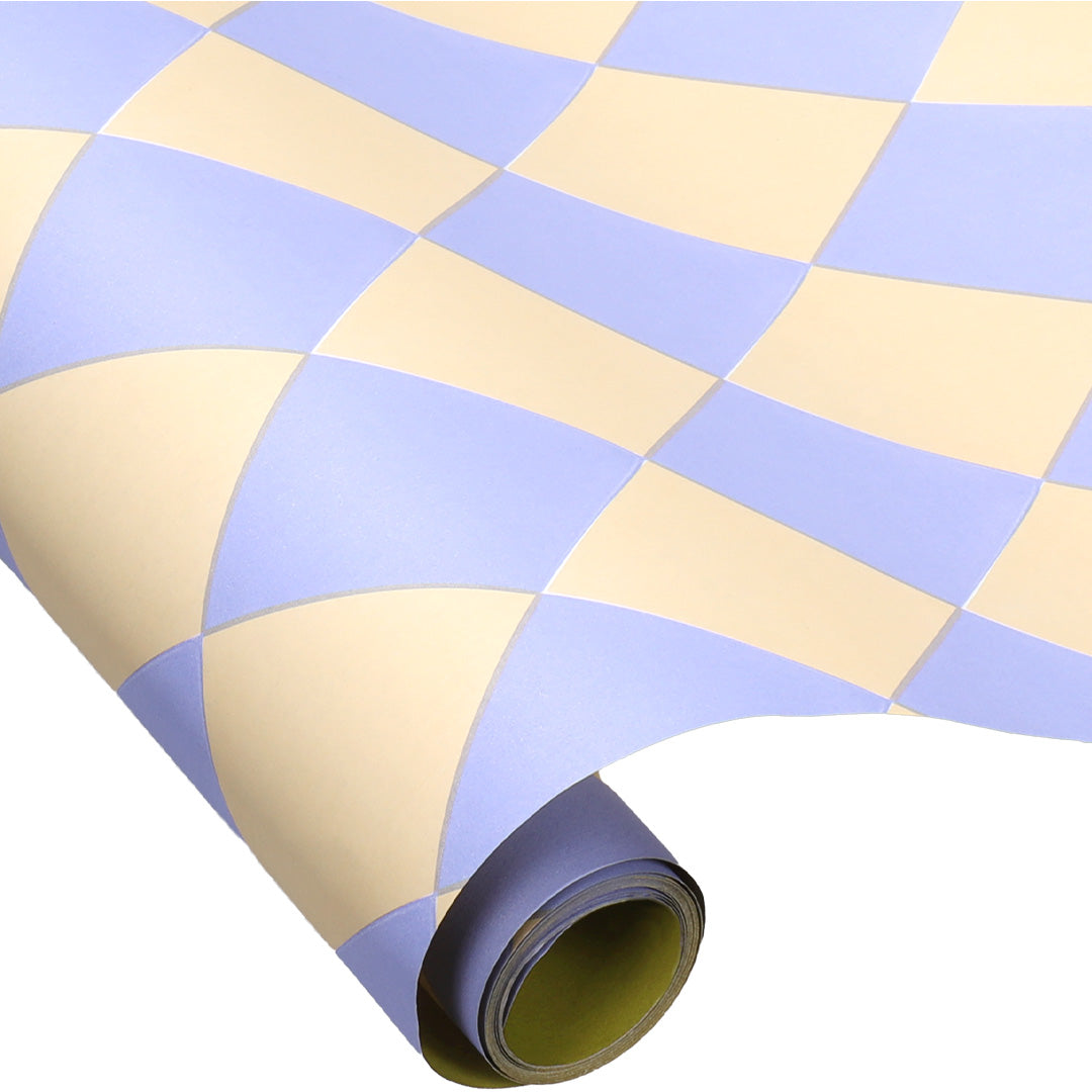 ole inpakpapier diamonds - vanilla - ice blue - 3 m