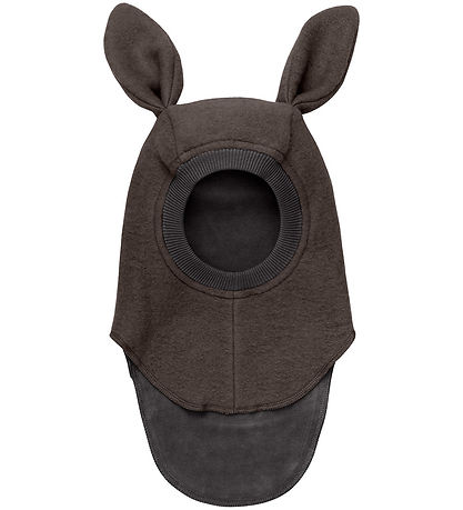 Huttelihut Elefanthue - Uld - 2-lags - Dark Brown Melange m. ?re