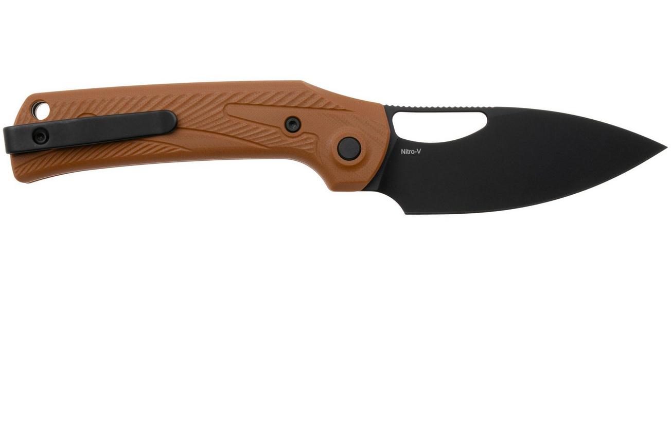 Reate PL-XE PVD Nitro-V, Tan G10, zakmes