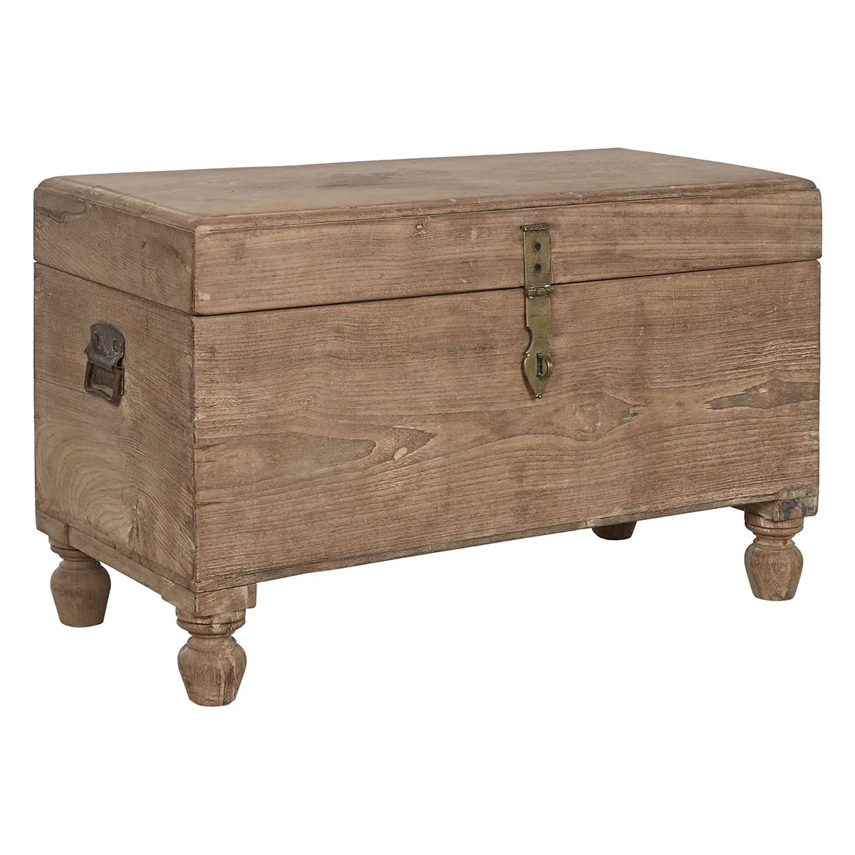 Pegane Coffre de rangement - Bois naturel 89x54x54 cm