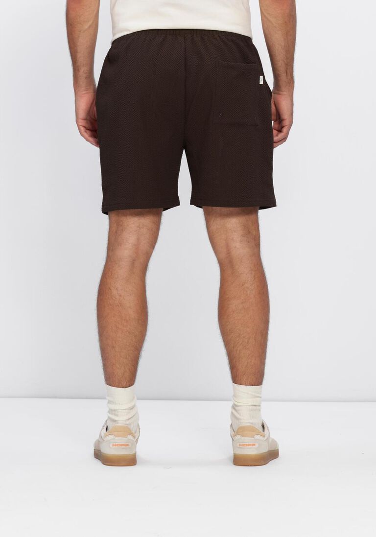 bruine les deux zwembroeken stan seersucker swim shorts