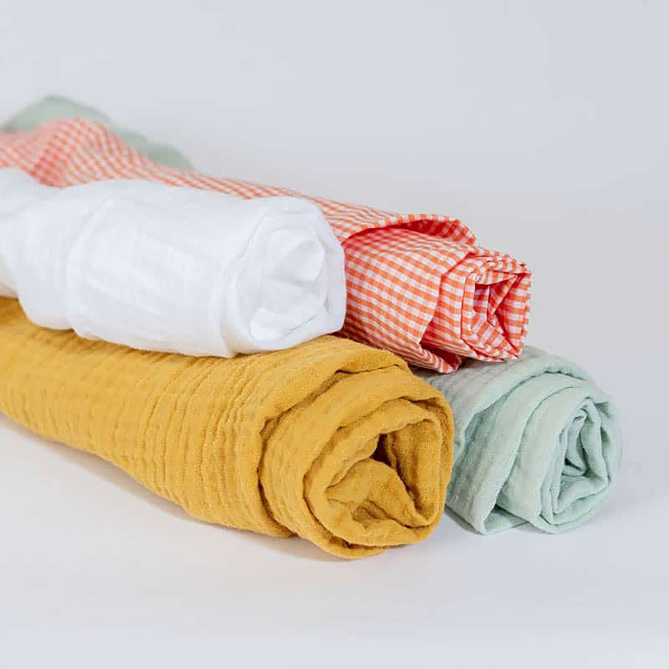 Papate Housse de Matelas à Langer en Coton Bio vichy - 50x70 cm